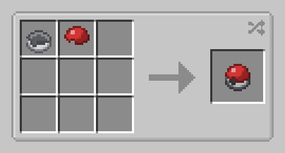 Assembling a ball in the crafting table